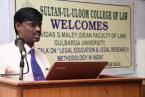 Dean, Faculty of Law, Gulbarga University - Seminar